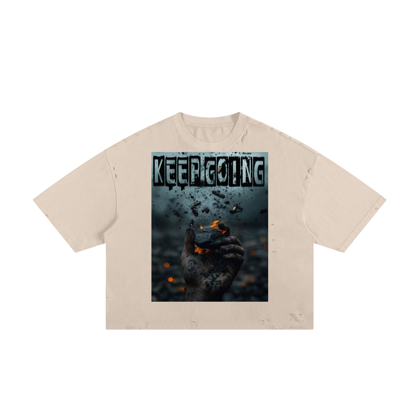 BCK Classic Frayed Boxy Tee