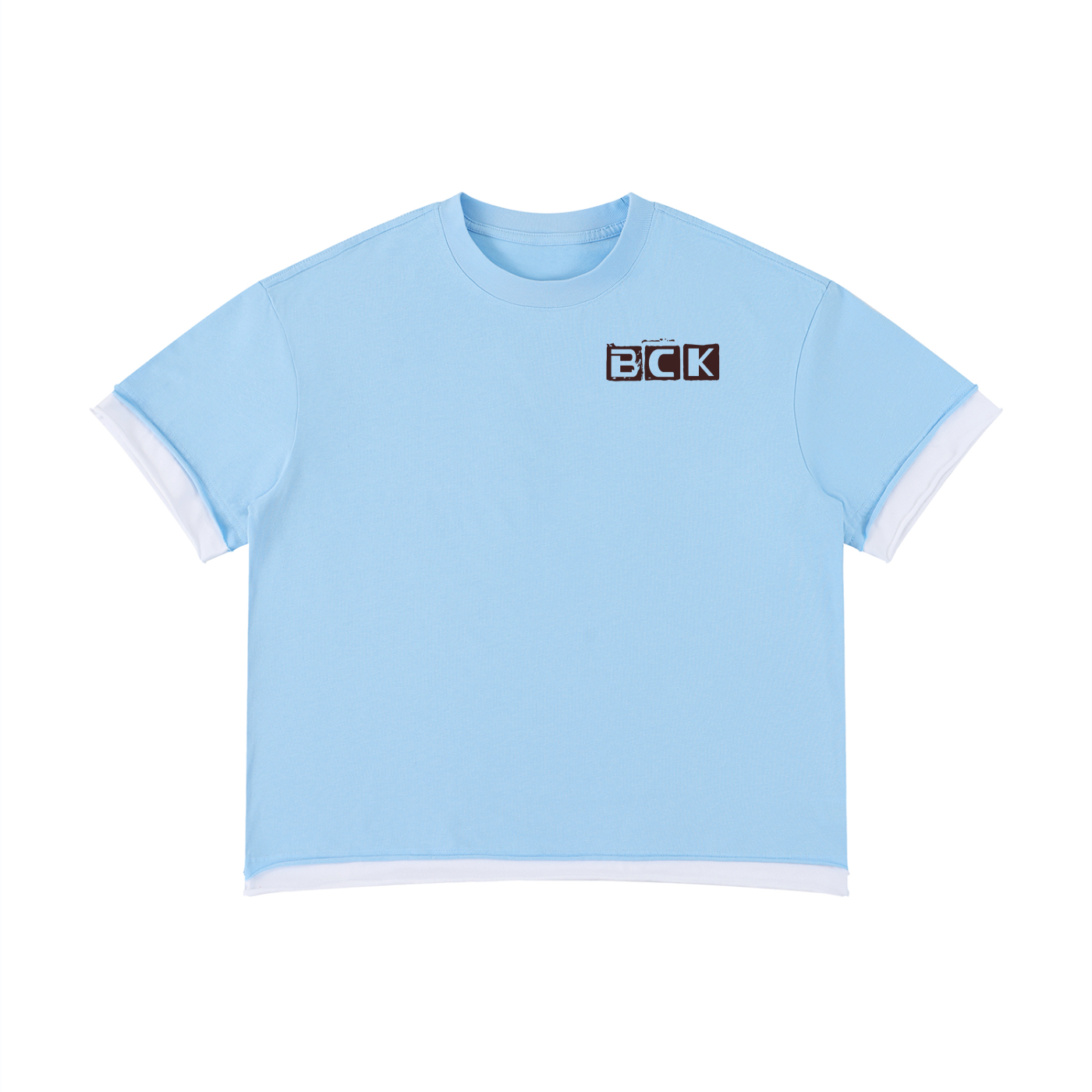 BCK Boxy Color Block T-Shirt