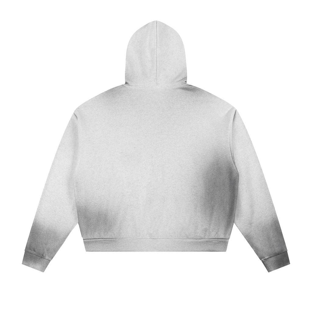BCK Raw Edge Fleece Zip Hoodie