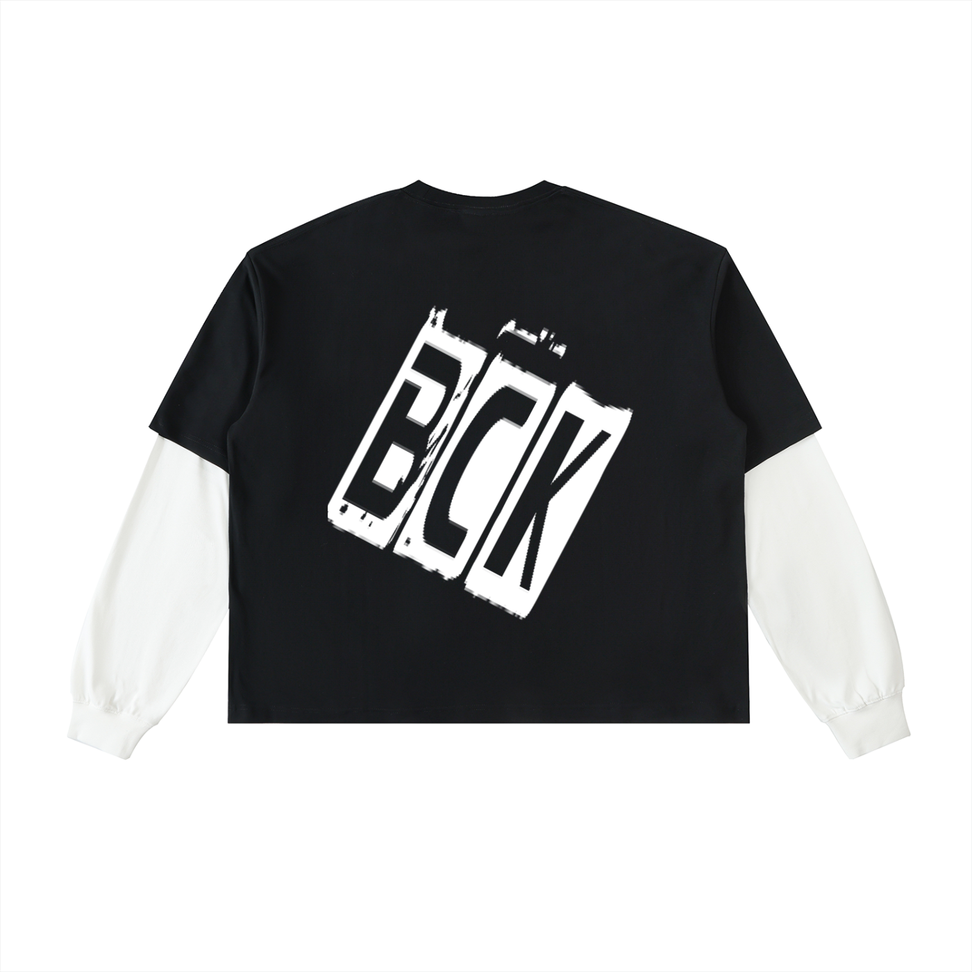 BCK Layered Sleeve Cotton T-Shirt