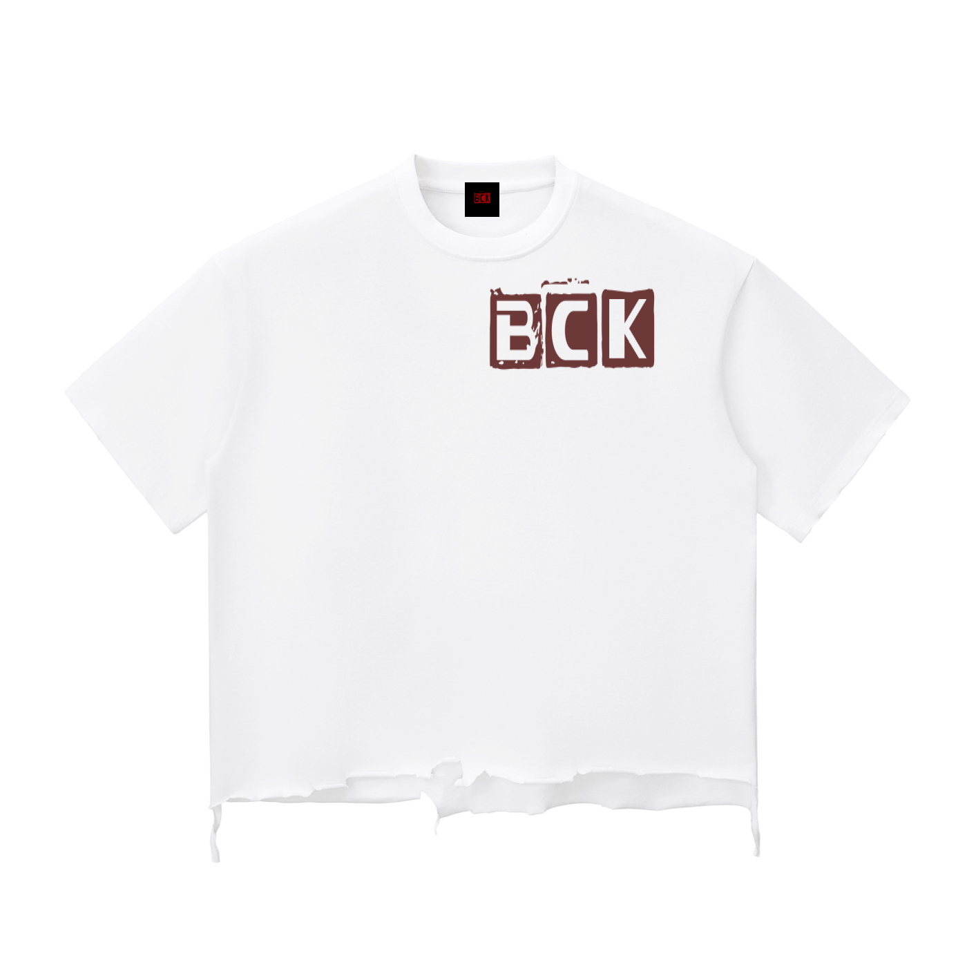BCK  Raw-Hem Boxy T-shirt