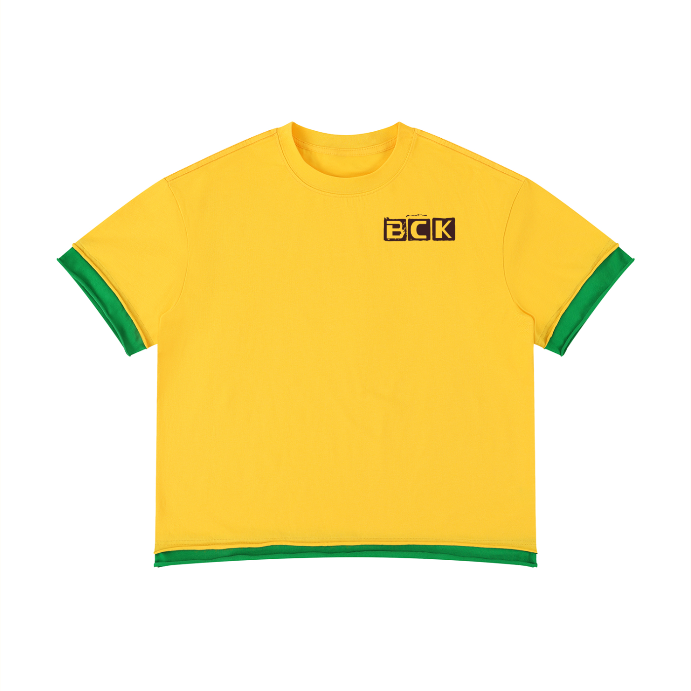 BCK Boxy Color Block T-Shirt