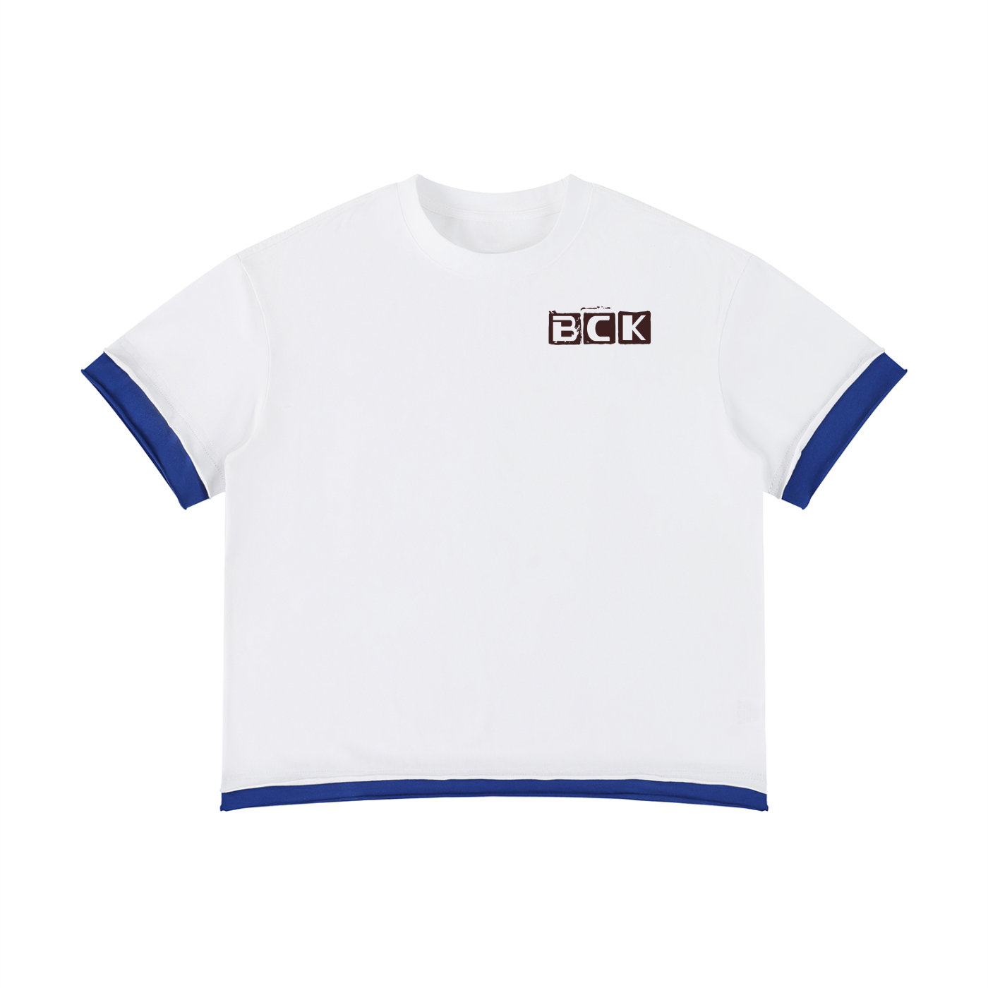 BCK Boxy Color Block T-Shirt