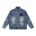 BCK signature Zip Up Denim Jacket