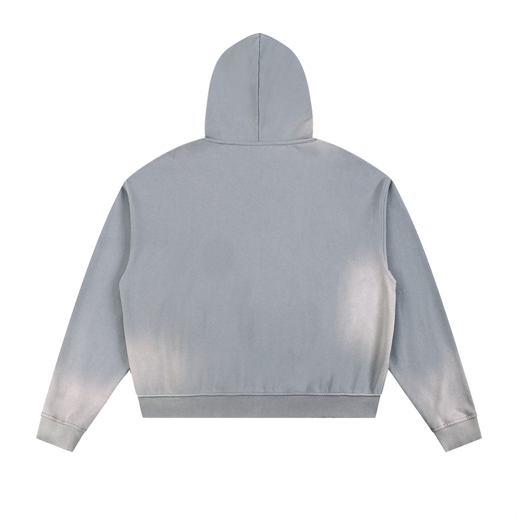 BCK Raw Edge Fleece Zip Hoodie