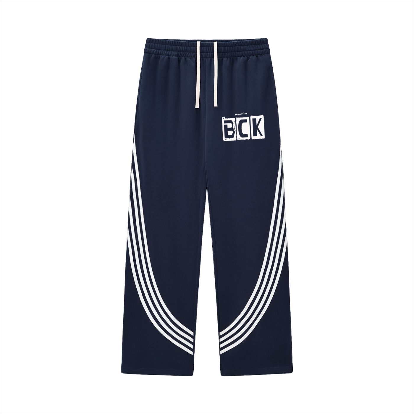 BCK Curved Stripe Straight Sweatpants