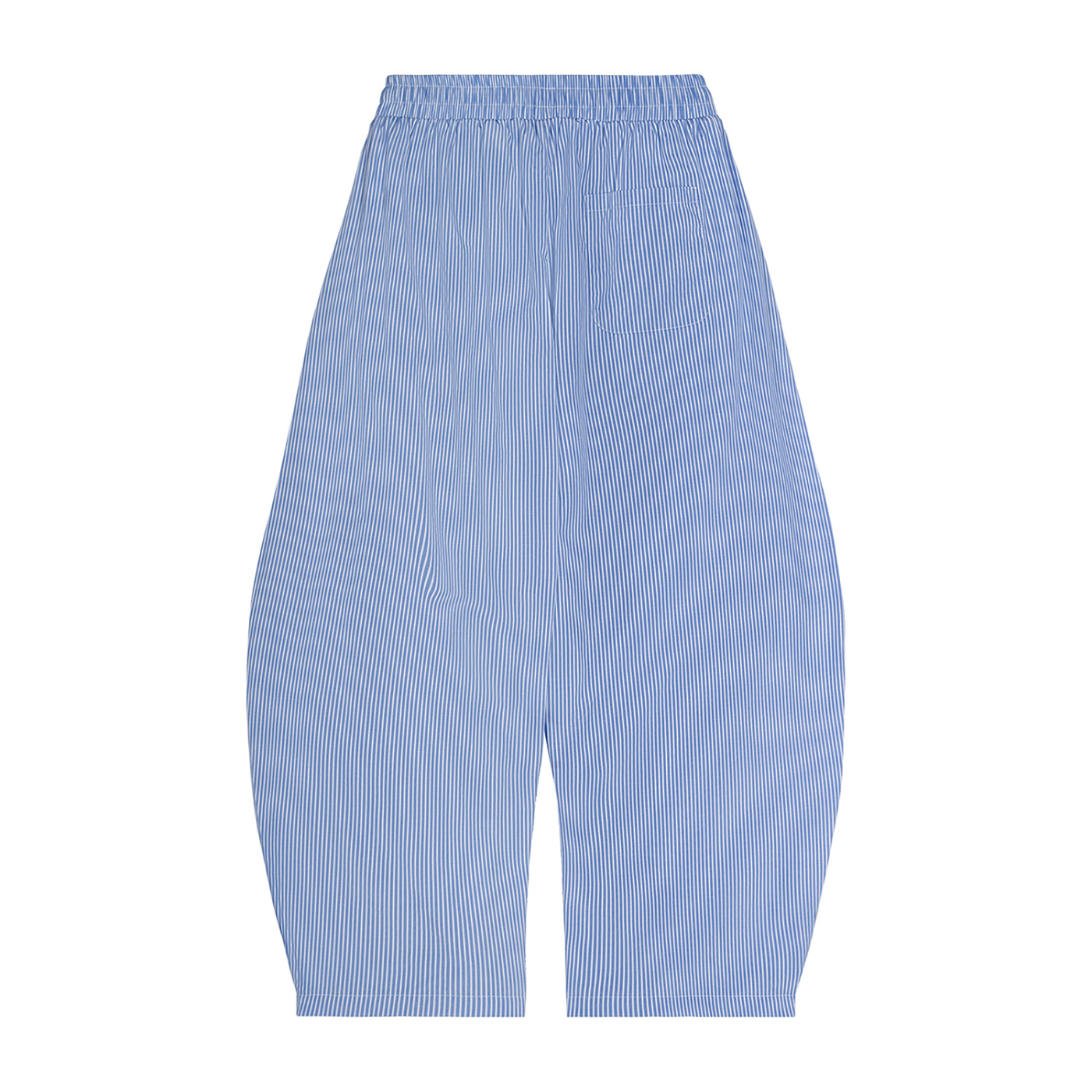 BCK Vertical Stripe Drawstring Barrel Pants