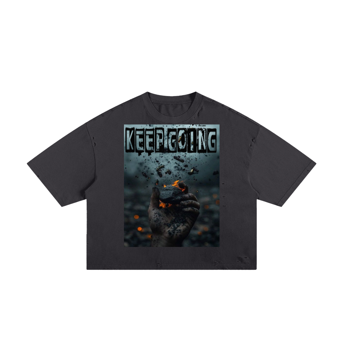BCK Classic Frayed Boxy Tee