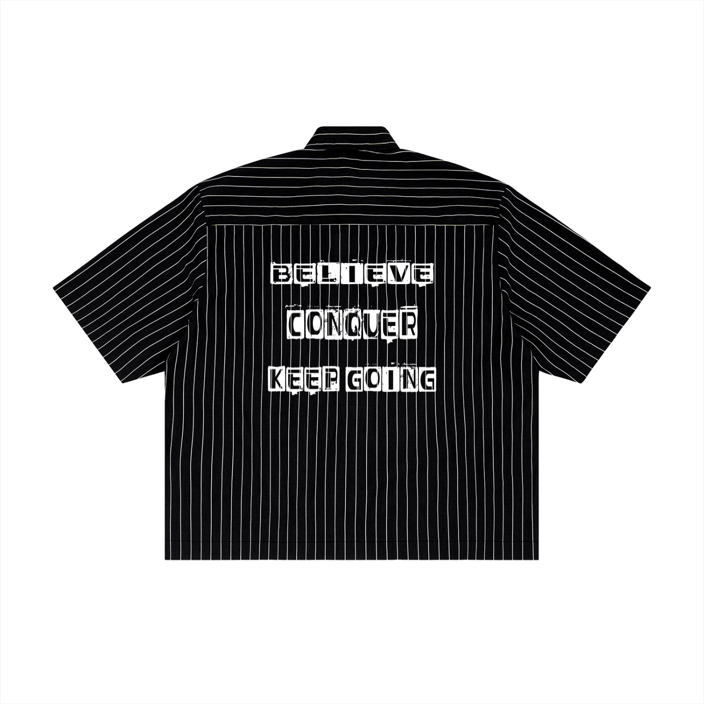 BCK  Striped Boxy Button-Up Shirt
