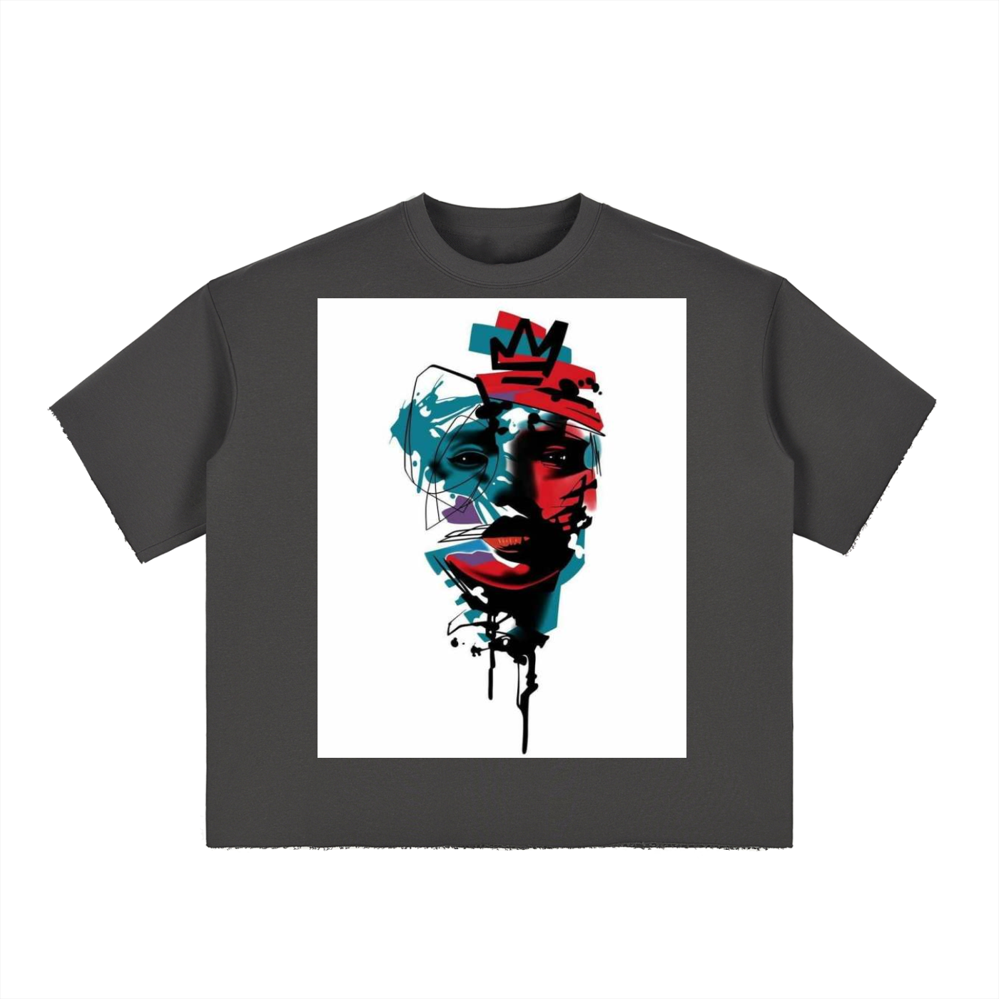 BCK Boxy Raw-Edge T-Shirt