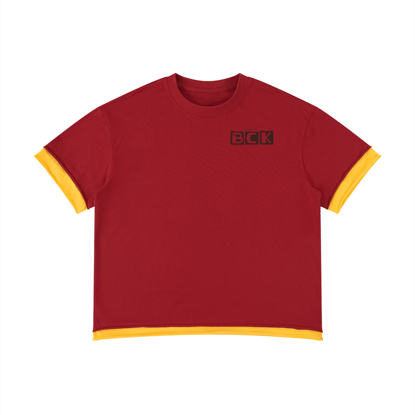 BCK Boxy Color Block T-Shirt