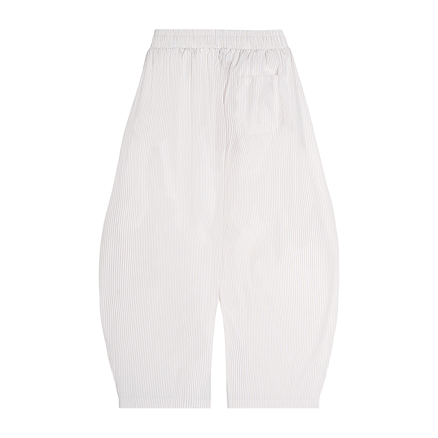 BCK Vertical Stripe Drawstring Barrel Pants