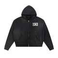 BCK Raw Edge Fleece Zip Hoodie