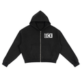 BCK  Fleece Zip-Up Boxy Hoodie
