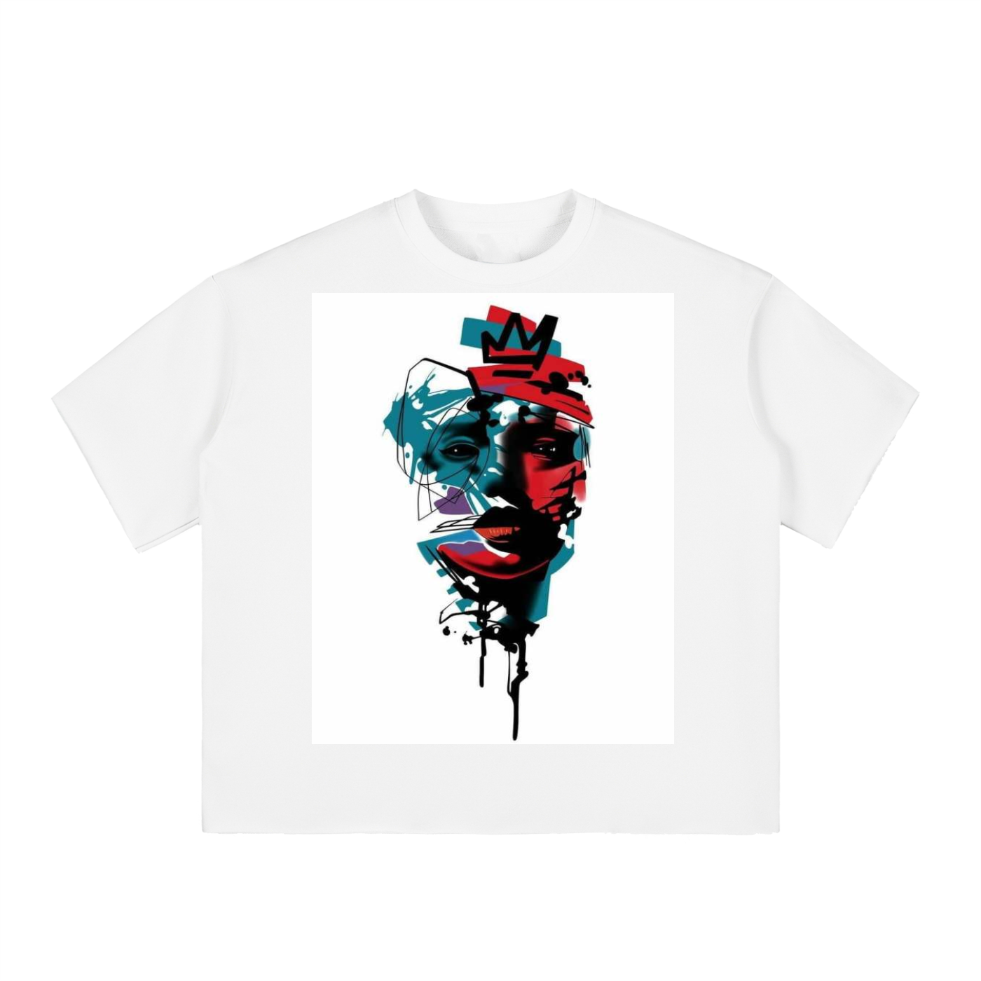 BCK Boxy Raw-Edge T-Shirt