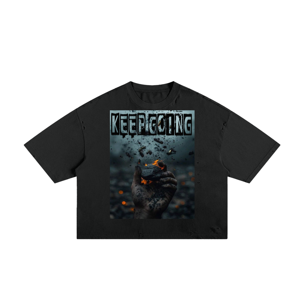 BCK Classic Frayed Boxy Tee