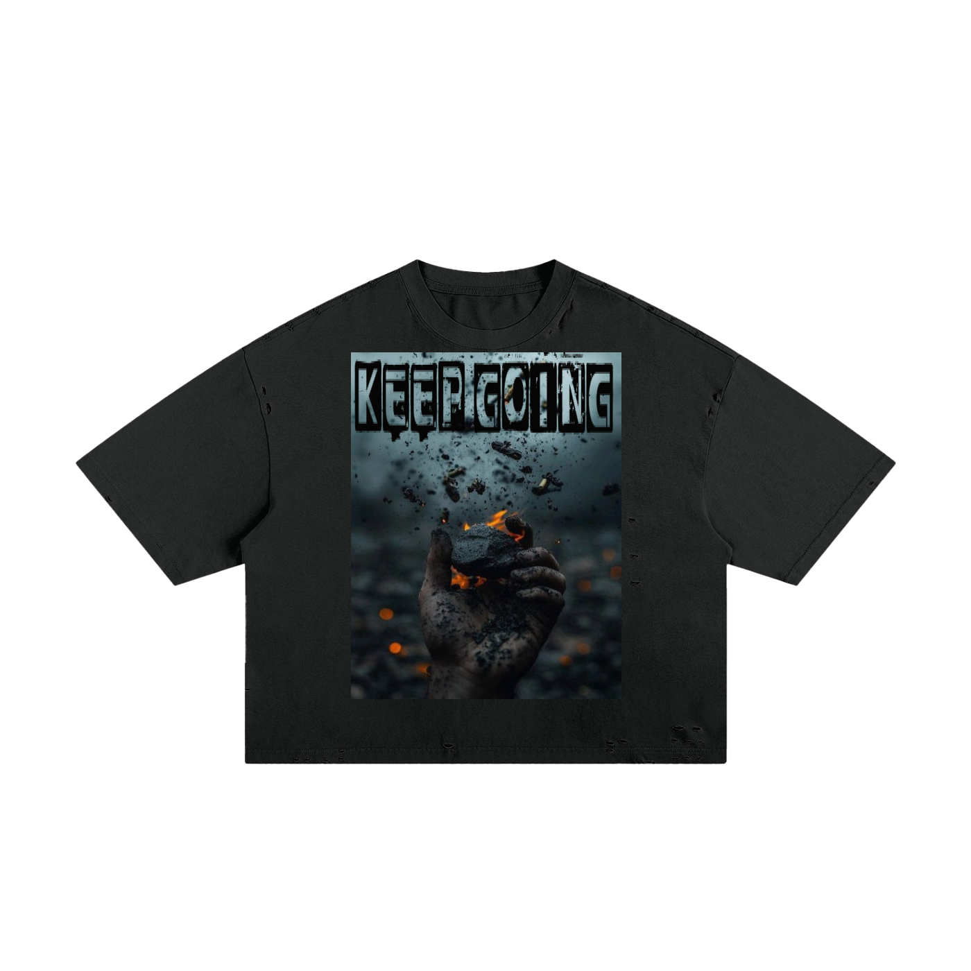 BCK Classic Frayed Boxy Tee