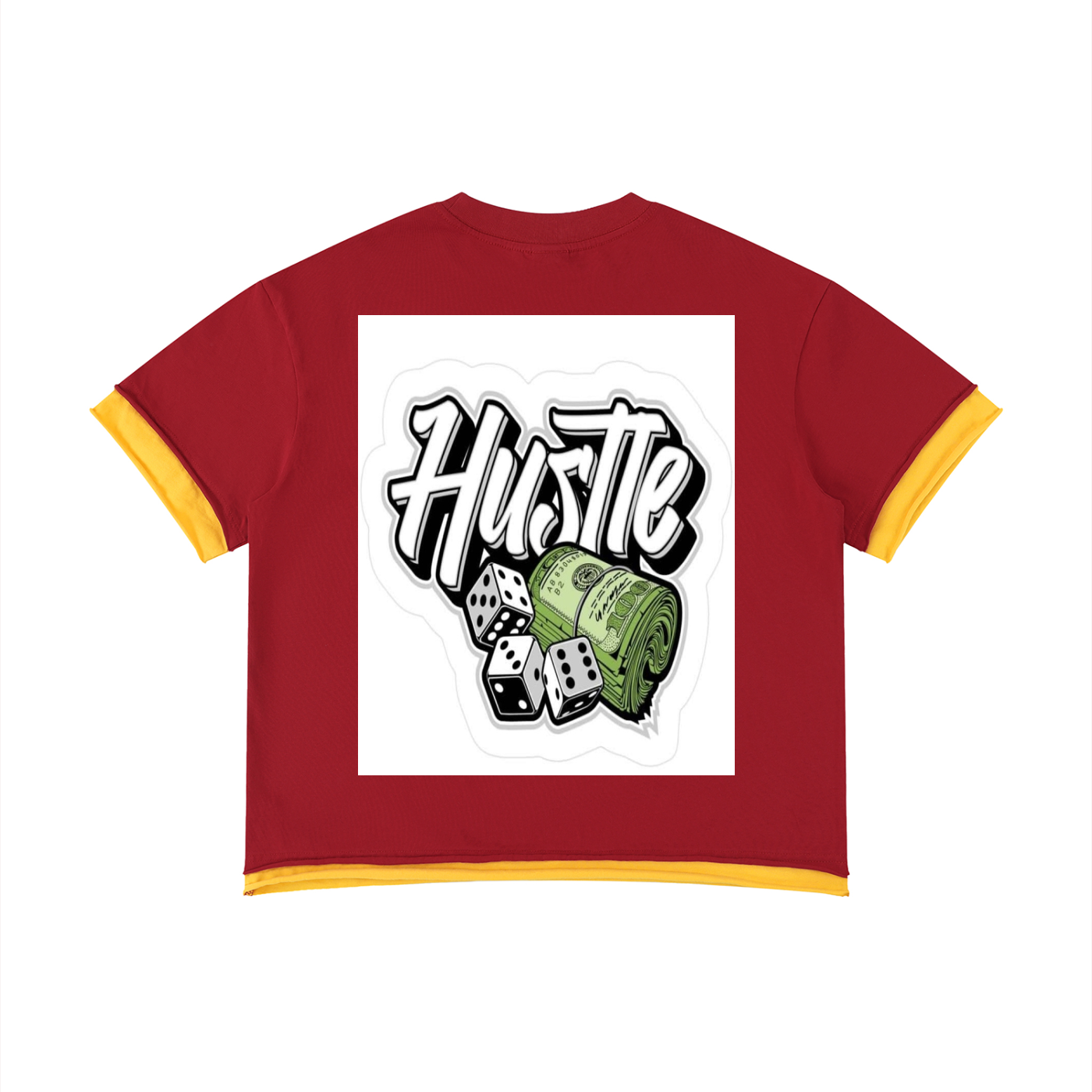 BCK Boxy Color Block T-Shirt