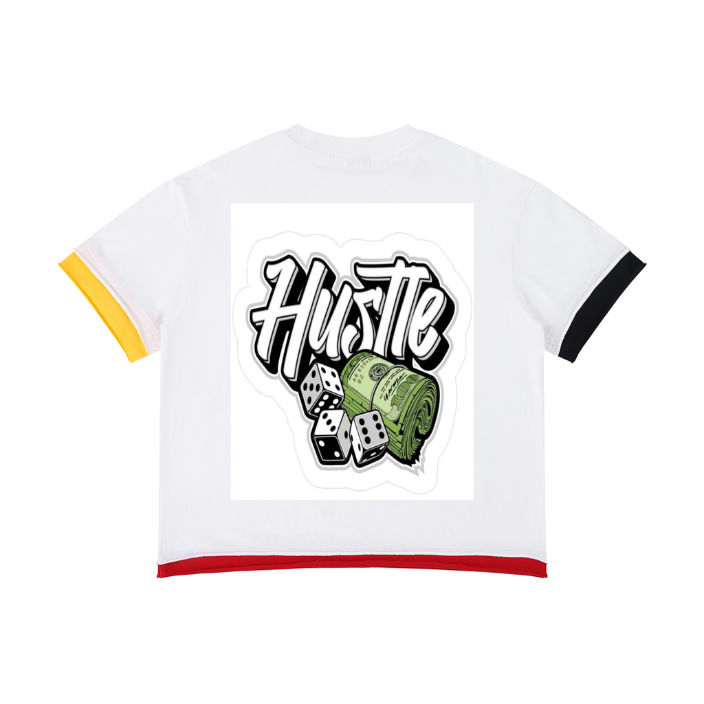 BCK Boxy Color Block T-Shirt