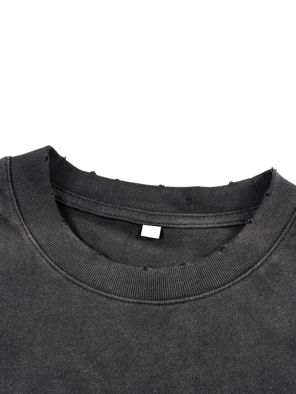 BCK Hand-Frayed Faux Two-Piece T-Shirt