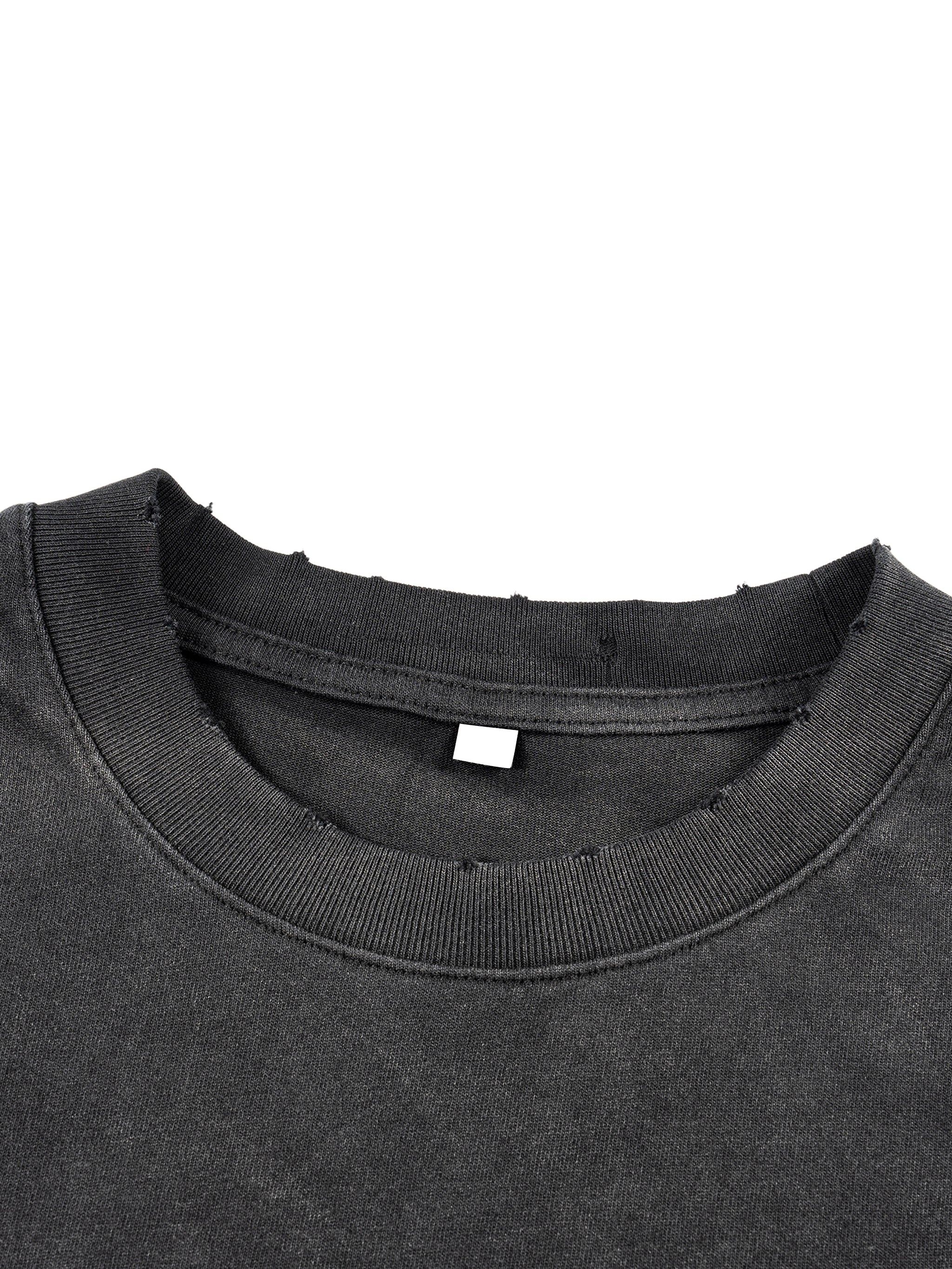 BCK Hand-Frayed Faux Two-Piece T-Shirt