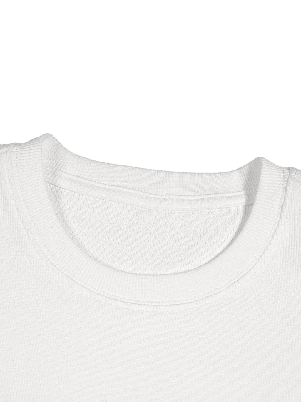 BCK Men's Bodycon Ribbed Crop Top