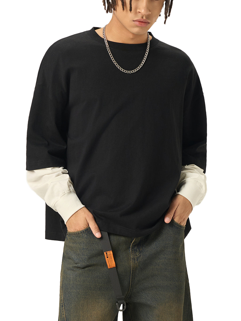 BCK Essentials Layered Contrast Sleeve