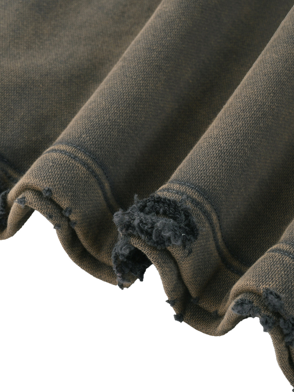 BCK Frayed-Hem Hoodie
