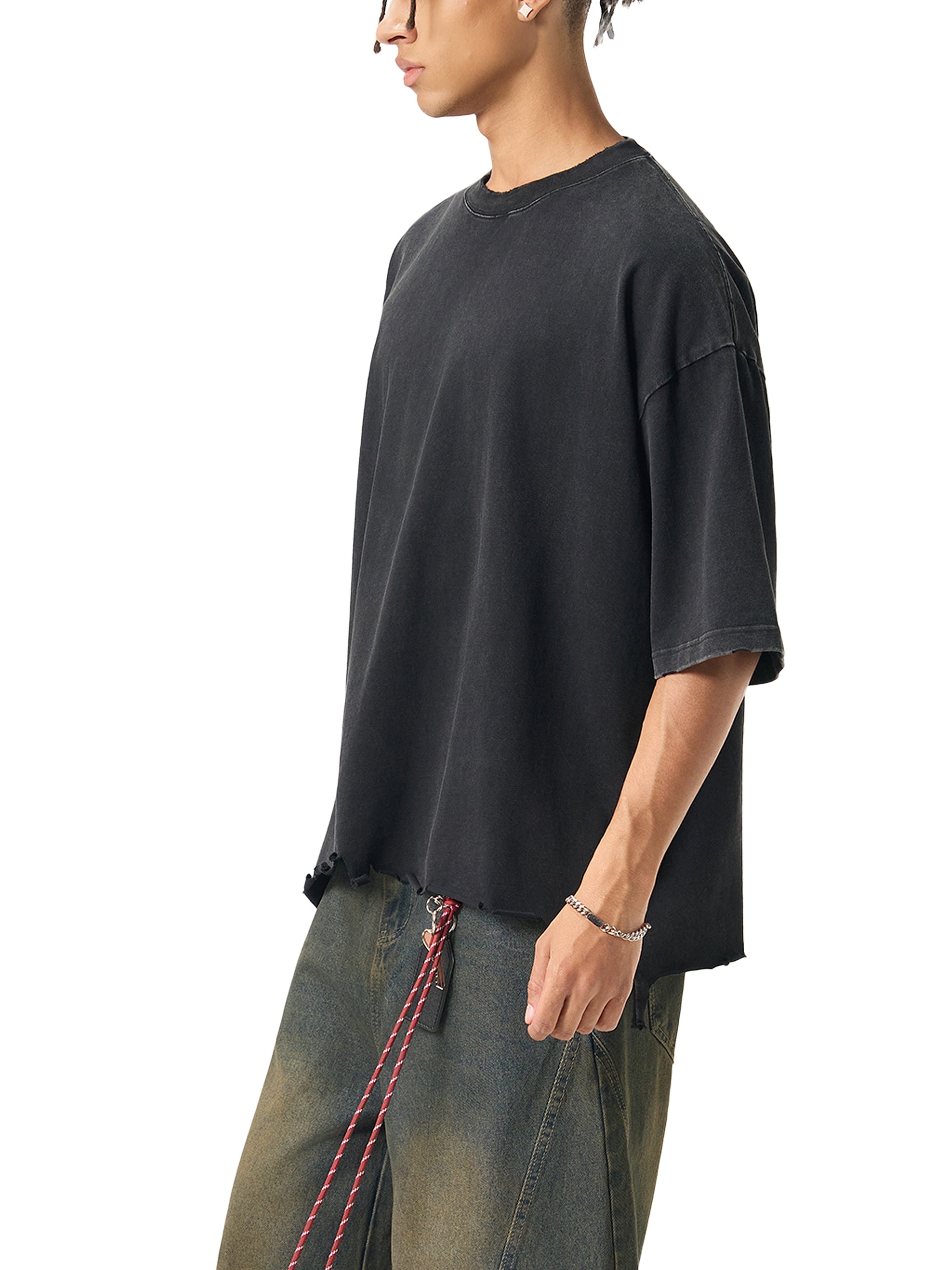 BCK  Raw-Hem Boxy T-shirt