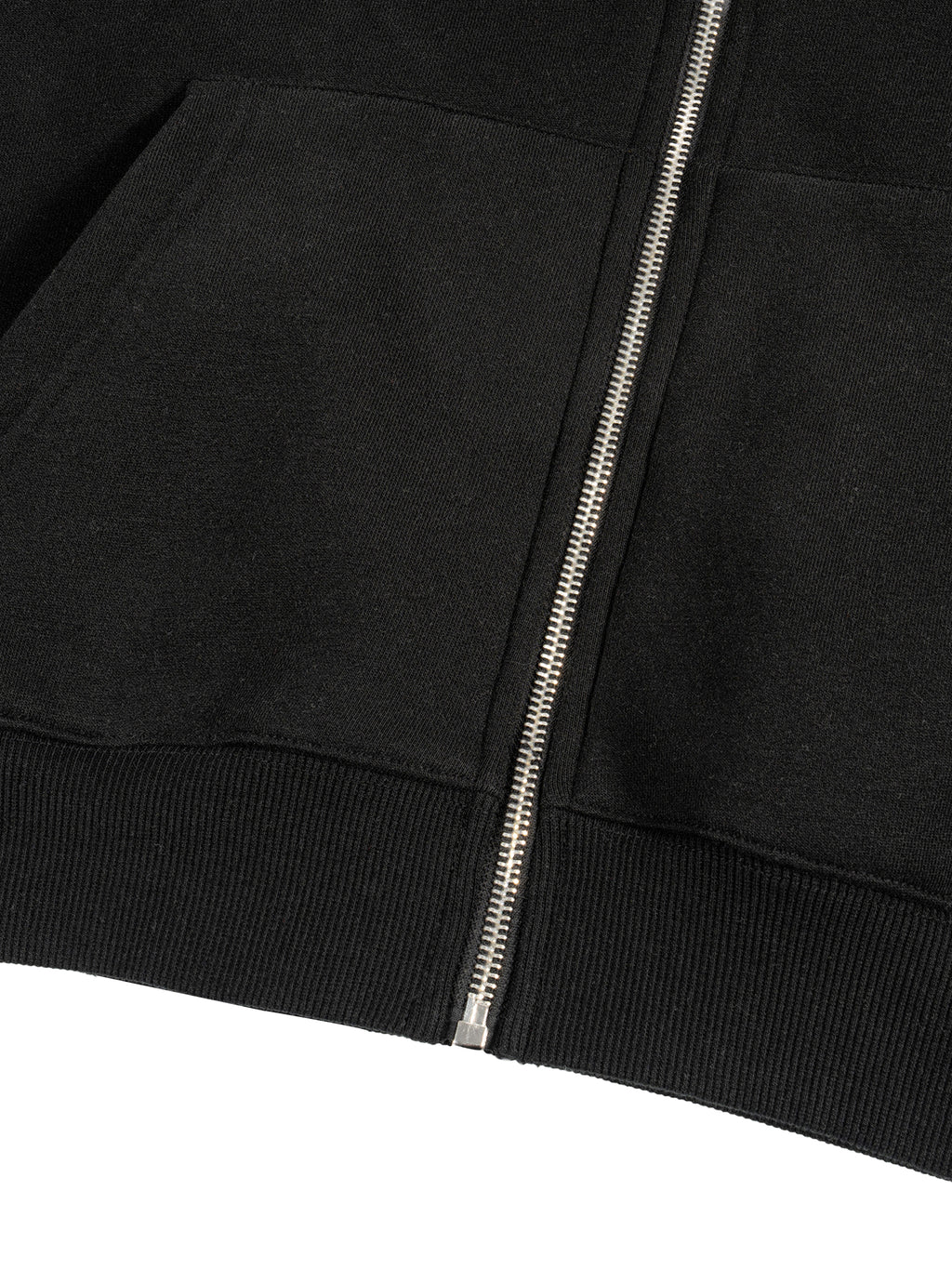 BCK  Fleece Zip-Up Boxy Hoodie