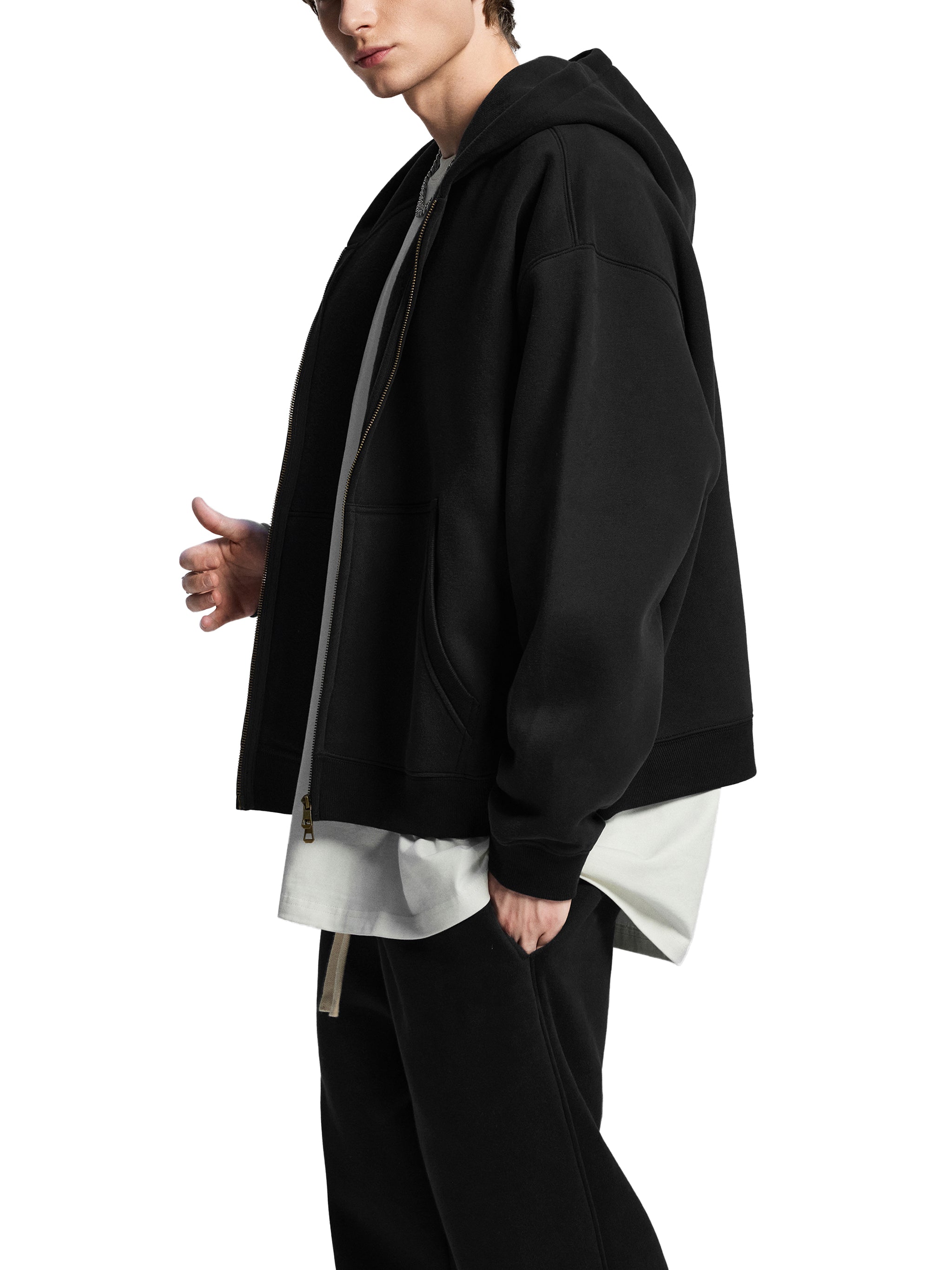BCK Essential Oversized Fleece Boxy Hoodie