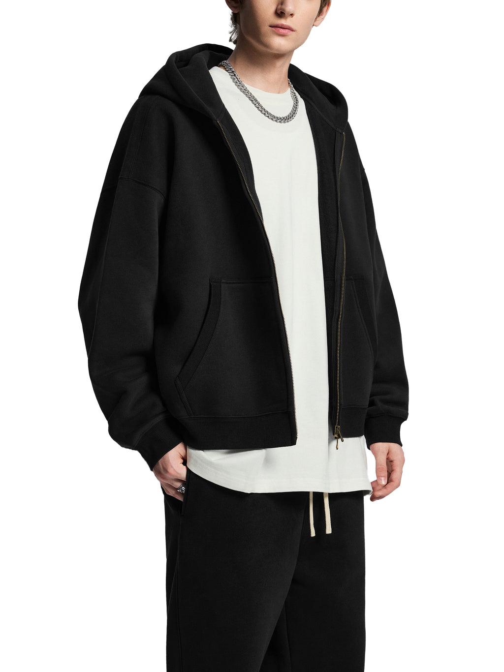 BCK Essential Oversized Fleece Boxy Hoodie