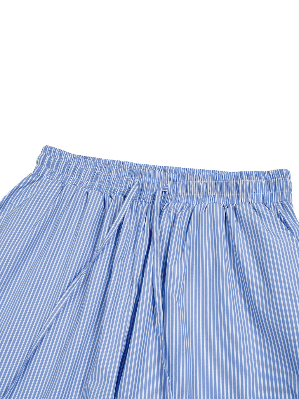 BCK Vertical Stripe Drawstring Barrel Pants