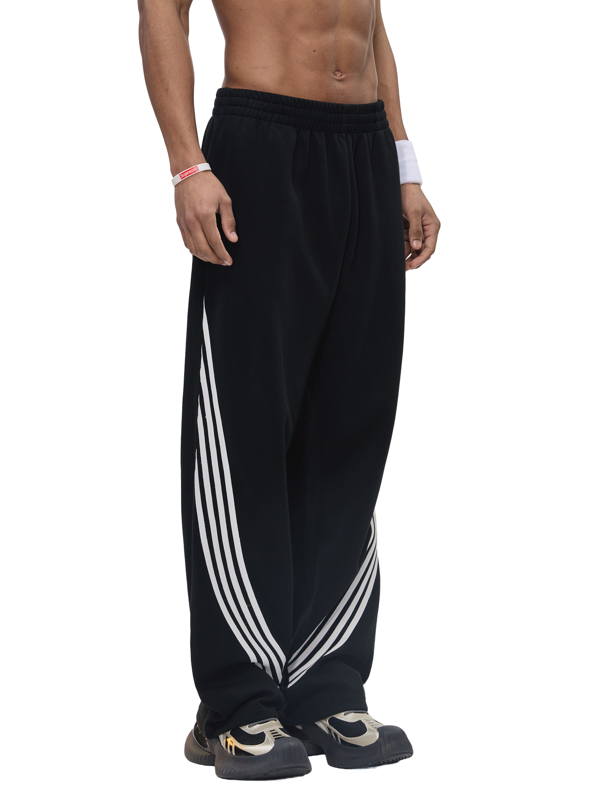 BCK Curved Stripe Straight Sweatpants