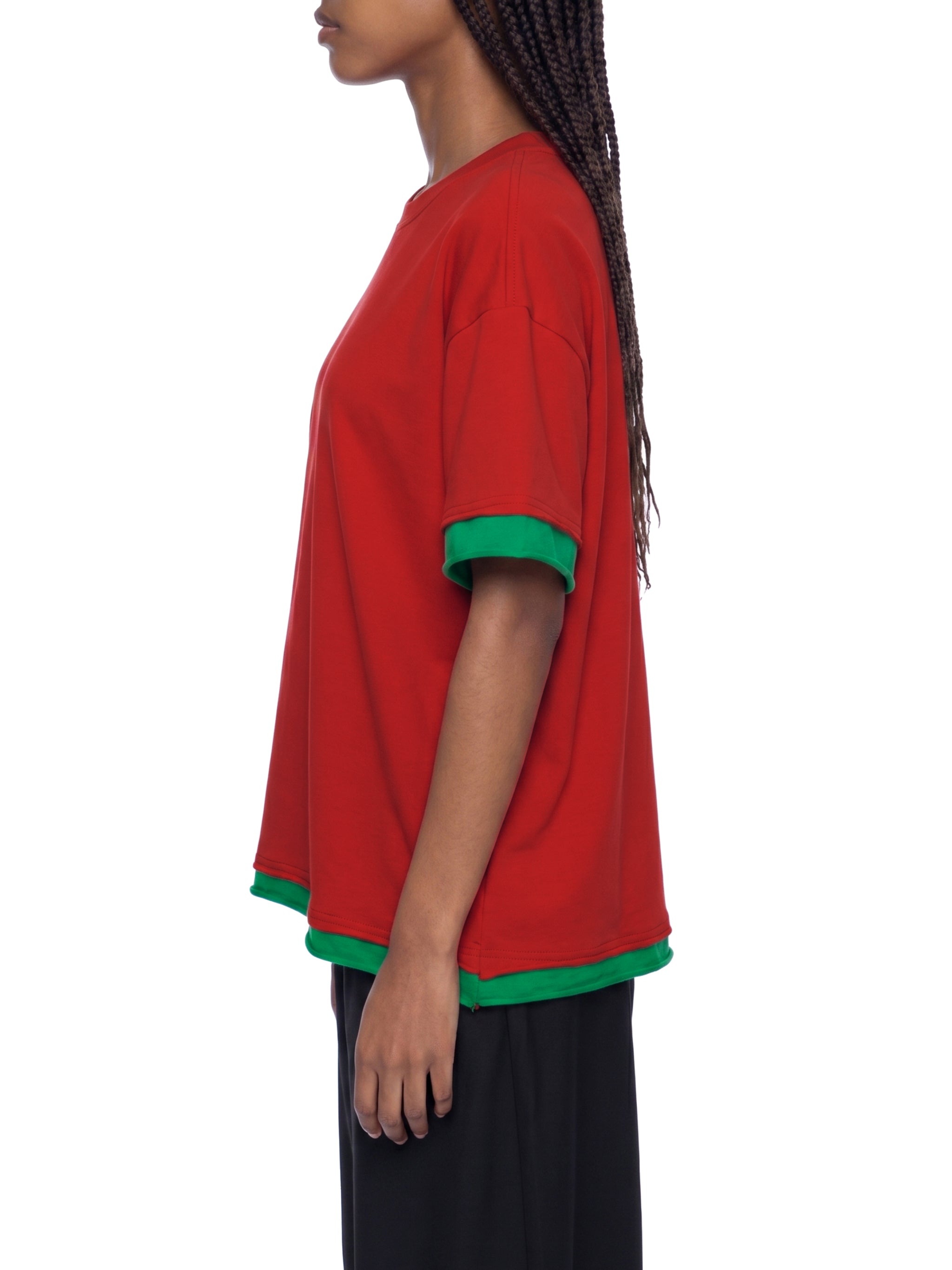 BCK Boxy Color Block T-Shirt