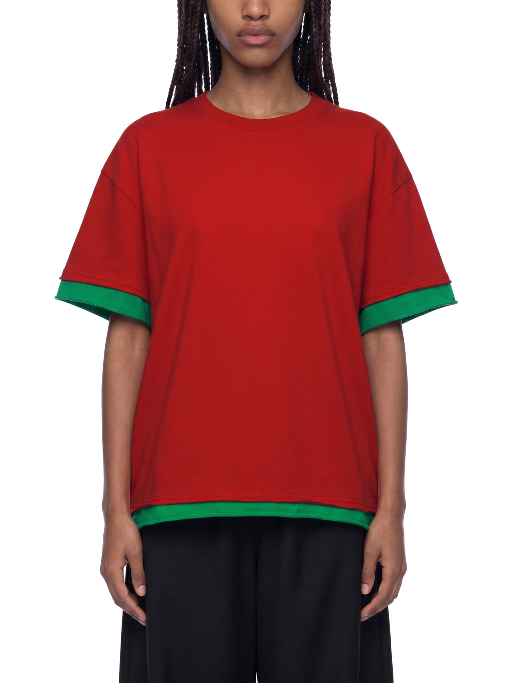 BCK Boxy Color Block T-Shirt
