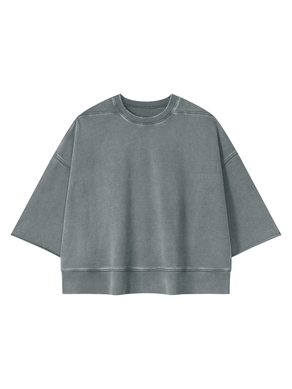 BCK Boxy Raw Edge T-Shirt