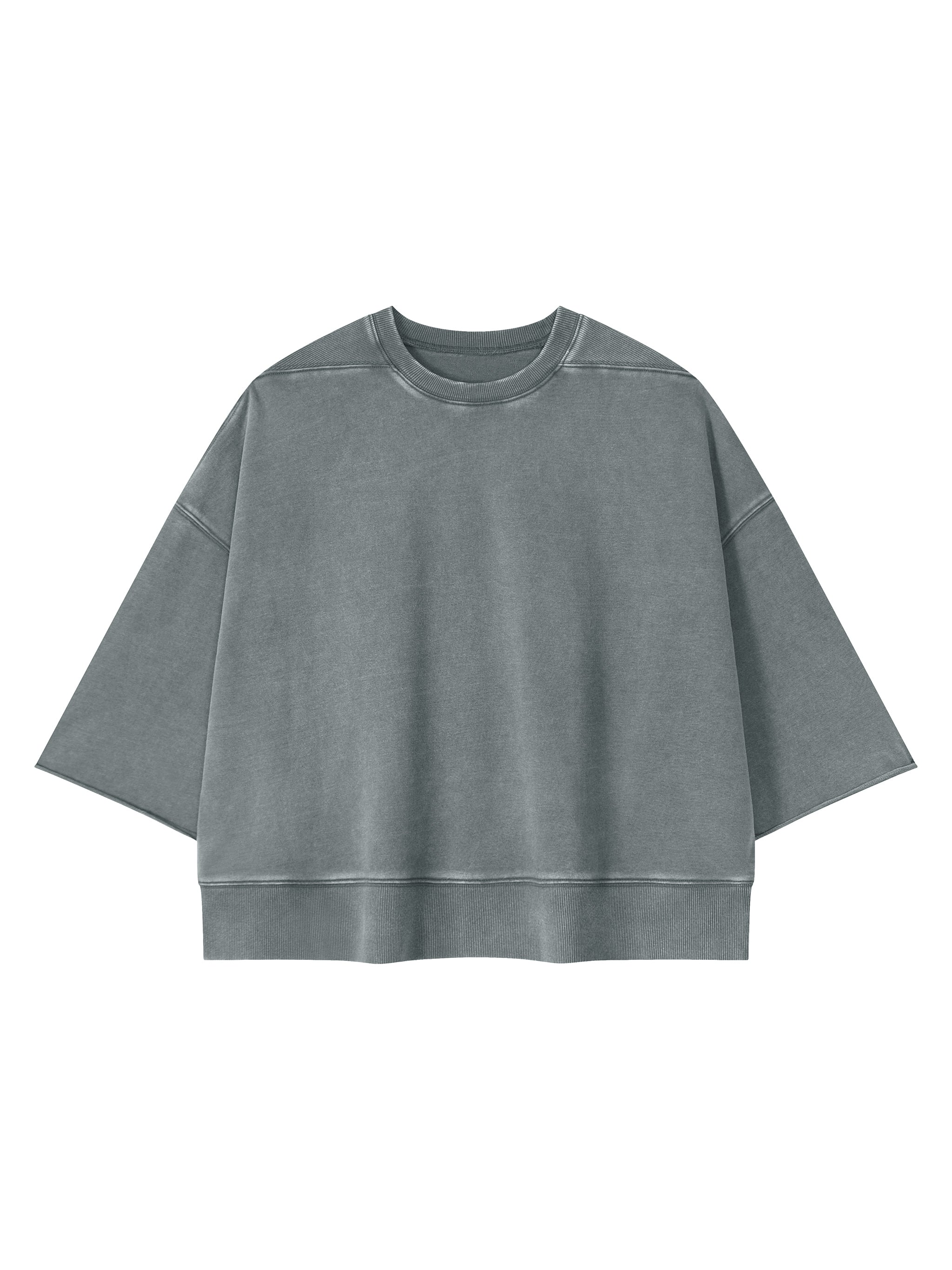 BCK Boxy Raw Edge T-Shirt