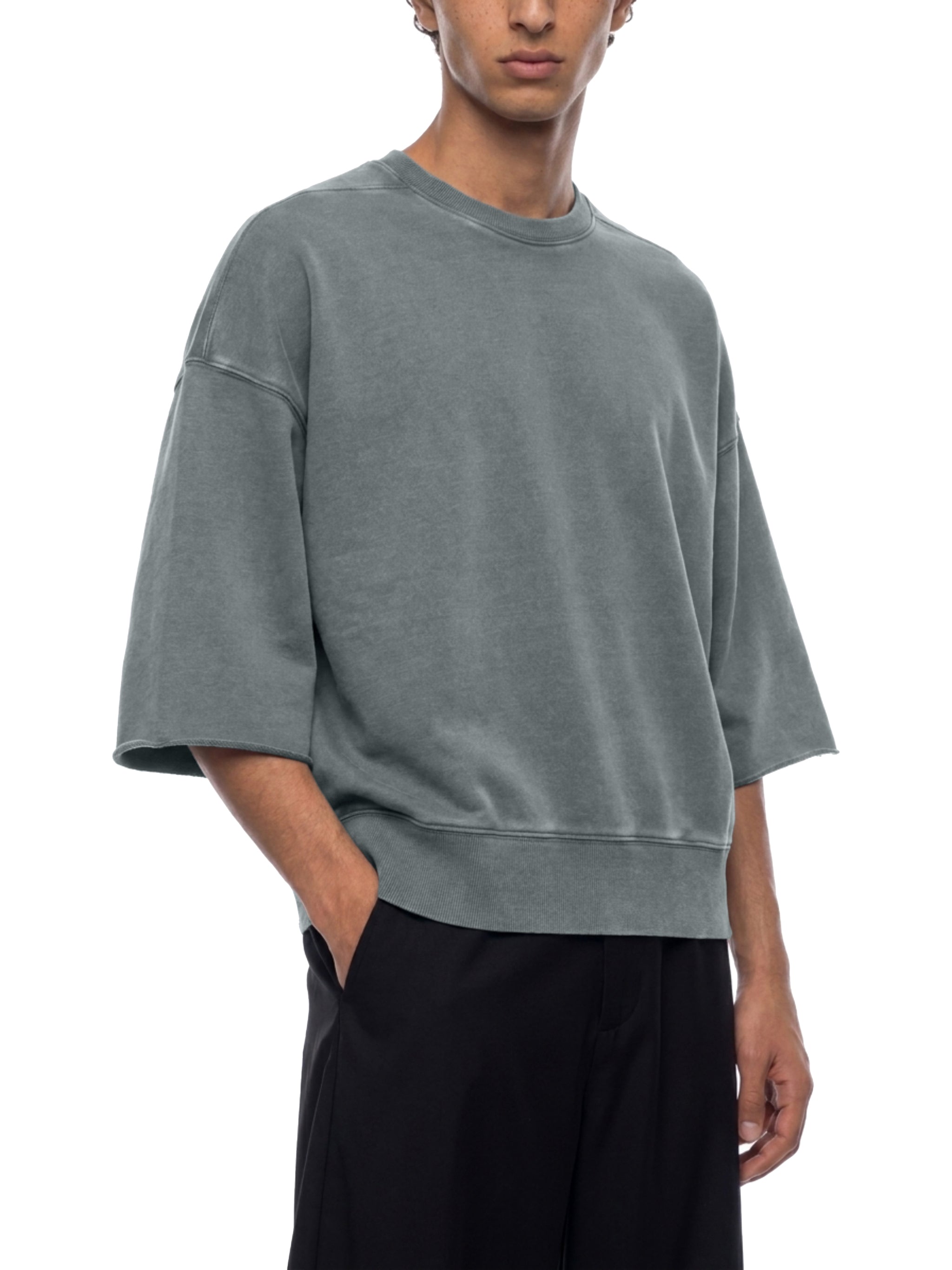 BCK Boxy Raw Edge T-Shirt